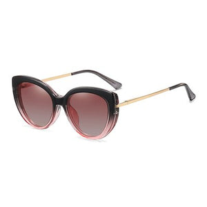 Ralferty 2 in 1 Multi-function Clip On Sunglass Women Cat's Eye Computer Glasses Polarized Anti-glare Blue Light Driver Shades