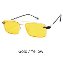 Load image into Gallery viewer, Ralferty 2 in 1 Retro Polarized Sunglasses Men Women Metal Rectangle Eyeglass Frame 0 Diopter Optic Magnet Clip On Glasses D060