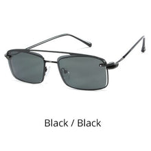 Load image into Gallery viewer, Ralferty 2 in 1 Retro Polarized Sunglasses Men Women Metal Rectangle Eyeglass Frame 0 Diopter Optic Magnet Clip On Glasses D060