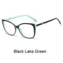 Load image into Gallery viewer, Ralferty  Luxury Eye Glasses Women Cat Eye Frame Eyeglasses TR90 Clear Lens With Spring Leg Optic Spectacle Eyewear F93331