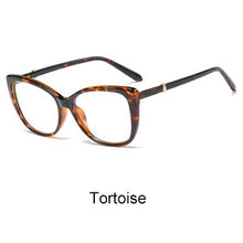 Load image into Gallery viewer, Ralferty  Luxury Eye Glasses Women Cat Eye Frame Eyeglasses TR90 Clear Lens With Spring Leg Optic Spectacle Eyewear F93331