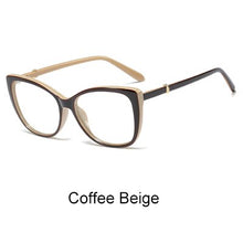 Load image into Gallery viewer, Ralferty  Luxury Eye Glasses Women Cat Eye Frame Eyeglasses TR90 Clear Lens With Spring Leg Optic Spectacle Eyewear F93331