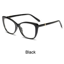 Load image into Gallery viewer, Ralferty  Luxury Eye Glasses Women Cat Eye Frame Eyeglasses TR90 Clear Lens With Spring Leg Optic Spectacle Eyewear F93331