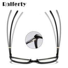 Load image into Gallery viewer, Ralferty  Luxury Eye Glasses Women Cat Eye Frame Eyeglasses TR90 Clear Lens With Spring Leg Optic Spectacle Eyewear F93331