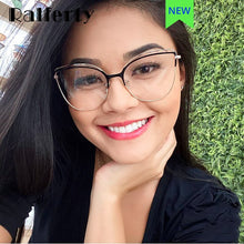 Load image into Gallery viewer, Ralferty 2023 Cat Eye No Diopter Glasses Brand Female Eyeglass Frames Antiblue Computer Transparent Glasses Optical Frame