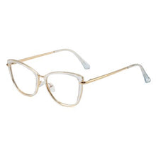 Load image into Gallery viewer, Ralferty 2022 High Quality Clear Glasses Women&#39;s Eyeglass Frame Anti Blue Light Spectacle Frames 0 Diopter Spring Optical Glass