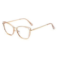 Load image into Gallery viewer, Ralferty 2022 High Quality Clear Glasses Women&#39;s Eyeglass Frame Anti Blue Light Spectacle Frames 0 Diopter Spring Optical Glass