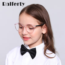 Carica l&#39;immagine nel visualizzatore di Gallery, Ralferty Anti Blue Light Glasses Kids Child Girl&#39;s Glasses Frame TR90 Computer TV Phone Glasses Myopia Optic Spectacle