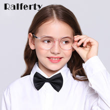 Carica l&#39;immagine nel visualizzatore di Gallery, Ralferty Anti Blue Light Glasses Kids Child Girl&#39;s Glasses Frame TR90 Computer TV Phone Glasses Myopia Optic Spectacle