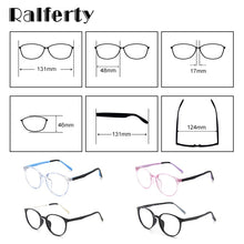 Carica l&#39;immagine nel visualizzatore di Gallery, Ralferty Anti Blue Light Glasses Kids Child Girl&#39;s Glasses Frame TR90 Computer TV Phone Glasses Myopia Optic Spectacle