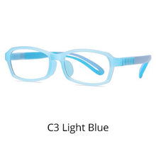 Load image into Gallery viewer, Ralferty Anti Radiation Glasses for Kids Children Optic Eyeglasses Frame Super Flexible Silicone Temples Gift Ear Hook D5120