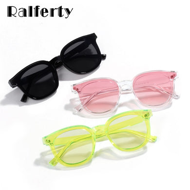 Ralferty Candy Color Sunglasses Women Men Square Sun Glasses Anti UV Cloud Shades Female Oculos W103