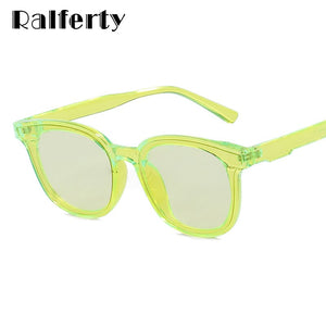 Ralferty Candy Color Sunglasses Women Men Square Sun Glasses Anti UV Cloud Shades Female Oculos W103