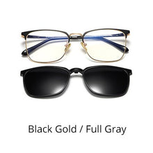 Load image into Gallery viewer, Ralferty Clip On Glasses Frames Magnetic Sunglass Clips Polar Optics Men 2 In 1 TR90 Sun Glasses Women Optical 0 Degree Z8030