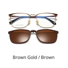 Load image into Gallery viewer, Ralferty Clip On Glasses Frames Magnetic Sunglass Clips Polar Optics Men 2 In 1 TR90 Sun Glasses Women Optical 0 Degree Z8030