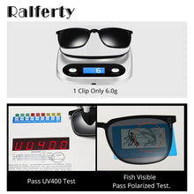 Load image into Gallery viewer, Ralferty Clip On Glasses Frames Magnetic Sunglass Clips Polar Optics Men 2 In 1 TR90 Sun Glasses Women Optical 0 Degree Z8030