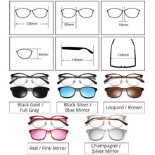 Load image into Gallery viewer, Ralferty Custom Prescription Sunglasses Women Magnet Sunshade Polarized Clip On Sun Glasses Eyeglasses Frame For Woman Z8025