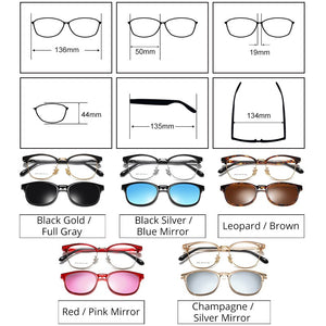 Ralferty Custom Prescription Sunglasses Women Magnet Sunshade Polarized Clip On Sun Glasses Eyeglasses Frame For Woman Z8025