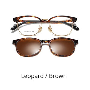 Ralferty Custom Prescription Sunglasses Women Magnet Sunshade Polarized Clip On Sun Glasses Eyeglasses Frame For Woman Z8025