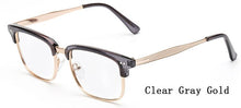 Load image into Gallery viewer, Ralferty Designer Unisex Gold Rimmed Glasses Frame With Clear Lens Women Men Square Eyeglasses Myopia Optic Frame oculos de grau
