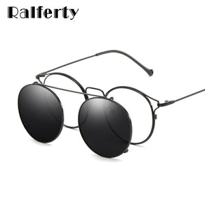 Ralferty Female Glasses Frames For Optical Lenses Woman Clip On Prescription Sunglasses Round Cat Eye Women'S Sunglasses Z17102