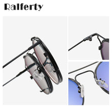 Load image into Gallery viewer, Ralferty Female Glasses Frames For Optical Lenses Woman Clip On Prescription Sunglasses Round Cat Eye Women&#39;S Sunglasses Z17102