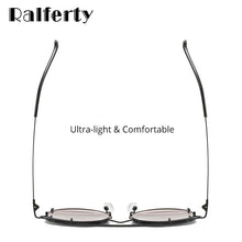 Load image into Gallery viewer, Ralferty Female Glasses Frames For Optical Lenses Woman Clip On Prescription Sunglasses Round Cat Eye Women&#39;S Sunglasses Z17102
