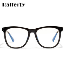 Load image into Gallery viewer, Ralferty Glasses Frame Anti Blue Light Computer Glasses Vintage Eyeglass Woman Oversize Square Grade Eyewear Men Optical W8971