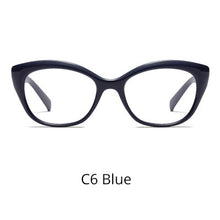 Load image into Gallery viewer, Ralferty  Female Glasses Frame Cat Eye Vintage Eyeglasses Frame For Woman Transparent Points 2023 No Diopter F95154