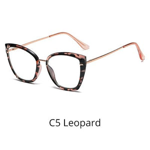 Ralferty  TR90 Women's Eyeglass Frame 2023 Oversized Anti Blue Light Glasses Female Spectacle Frames Spring Leg