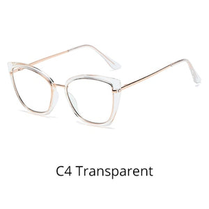 Ralferty  TR90 Women's Eyeglass Frame 2023 Oversized Anti Blue Light Glasses Female Spectacle Frames Spring Leg