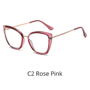 Ralferty  TR90 Women's Eyeglass Frame 2023 Oversized Anti Blue Light Glasses Female Spectacle Frames Spring Leg