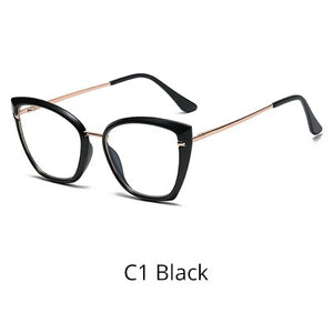Ralferty  TR90 Women's Eyeglass Frame 2023 Oversized Anti Blue Light Glasses Female Spectacle Frames Spring Leg