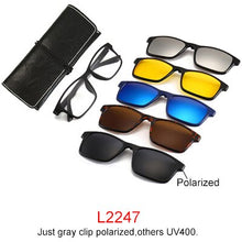 Load image into Gallery viewer, Ralferty Magnet Sunglasses Men Women 2022 Luxury Brand Male Polarized UV400 High Quality 5 in 1 Clip On Grade Glasses Frame