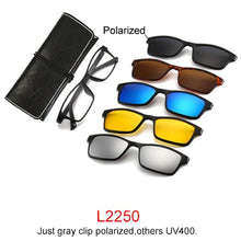 Load image into Gallery viewer, Ralferty Magnet Sunglasses Men Women 2022 Luxury Brand Male Polarized UV400 High Quality 5 in 1 Clip On Grade Glasses Frame