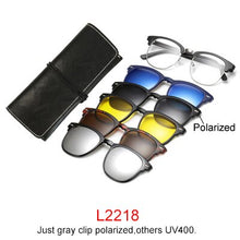 Load image into Gallery viewer, Ralferty Magnet Sunglasses Men Women 2022 Luxury Brand Male Polarized UV400 High Quality 5 in 1 Clip On Grade Glasses Frame