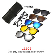 Load image into Gallery viewer, Ralferty Magnet Sunglasses Men Women 2022 Luxury Brand Male Polarized UV400 High Quality 5 in 1 Clip On Grade Glasses Frame
