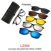 Load image into Gallery viewer, Ralferty Magnet Sunglasses Men Women 2022 Luxury Brand Male Polarized UV400 High Quality 5 in 1 Clip On Grade Glasses Frame