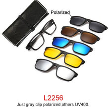 Load image into Gallery viewer, Ralferty Magnet Sunglasses Men Women 2022 Luxury Brand Male Polarized UV400 High Quality 5 in 1 Clip On Grade Glasses Frame