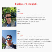 Carica l'immagine nel visualizzatore di Gallery, Ralferty Magnetic Sunglasses Men 5 In 1 Polarized Clip On Sunglass Women Square Sunglases Ultra-Light Night Vision Glasses A8804