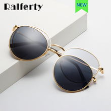 Load image into Gallery viewer, Ralferty Men Women&#39;s Glasses 2 In 1 Clip On Glasses Kit Round Magnet Sunglasses Anti UVA UVB Metal Eyeglass Frame Prescription