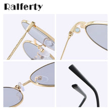 Load image into Gallery viewer, Ralferty Men Women&#39;s Glasses 2 In 1 Clip On Glasses Kit Round Magnet Sunglasses Anti UVA UVB Metal Eyeglass Frame Prescription
