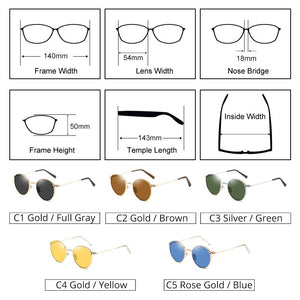 Ralferty Men Women's Glasses 2 In 1 Clip On Glasses Kit Round Magnet Sunglasses Anti UVA UVB Metal Eyeglass Frame Prescription