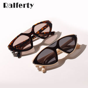 Ralferty One-piece Triangle Sunglasses Women 2023 Trendy Sunglass Party Cat Eye Glasses Oculos W95082