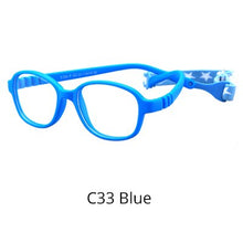 Carica l&#39;immagine nel visualizzatore di Gallery, Ralferty Ottica Occhiali Telaio Bambini Bambino Infrangibile TR90 Gel di silice Occhiali da vista con cordino Occhiali miopia Montature per occhiali K304 