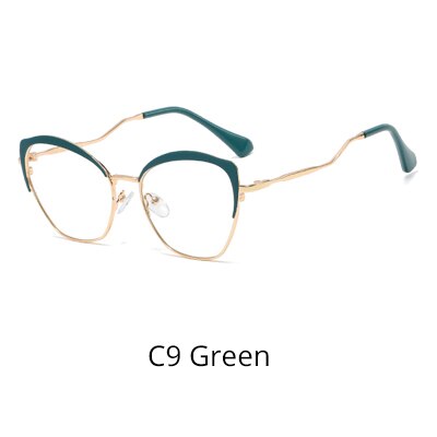 Ralferty Pink Eyeglasses Women's Frame Metal Points 2019 Spectacle Glases Zero No Diopter Glasses Frames For Optical Lens F95546