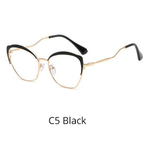 Ralferty Pink Eyeglasses Women's Frame Metal Points 2019 Spectacle Glases Zero No Diopter Glasses Frames For Optical Lens F95546