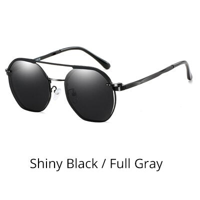 Ralferty Polygon Glasses Frame Magnetic Sunglass Clip On Eyeglasses Prescription Sunglasses Women Myopia Ladies 0 Degree Z8051