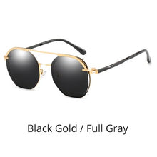 Load image into Gallery viewer, Ralferty Polygon Glasses Frame Magnetic Sunglass Clip On Eyeglasses Prescription Sunglasses Women Myopia Ladies 0 Degree Z8051