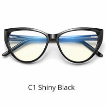 Load image into Gallery viewer, Ralferty Quality TR90 Glasses Frame Female Prescription Glasses Transparent Red Blue Light Glasses With Spring NO Grade Glasses